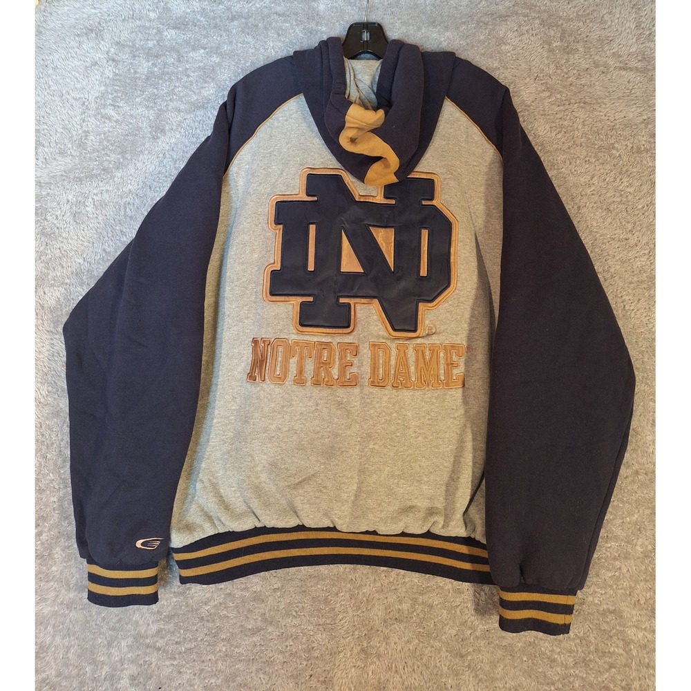 Notre Dame Fighting Irish G-III Sports By Carl Banks Full Zip  Hoodie XXL Heavy